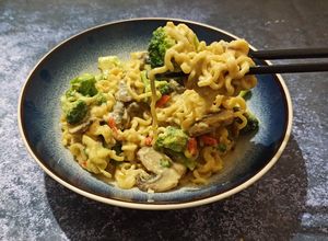 Foto resep Mie Brokoli Karbonara