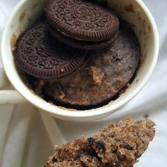 A picture of Oreo Eggless Mug Cake.