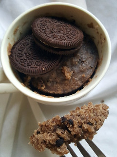 A picture of Oreo Eggless Mug Cake.