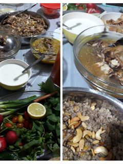 صورة لوصفة الغدا😍 فتة كراعين غنم 😍😍على طريقتي