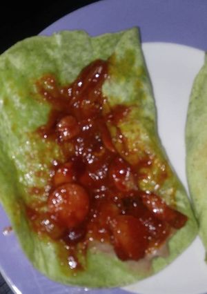 Una foto de Salchichas enchipotladas
