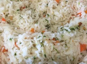 Una foto de Arroz con brotes