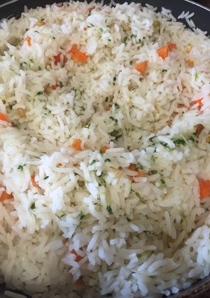 Una foto de Arroz con brotes