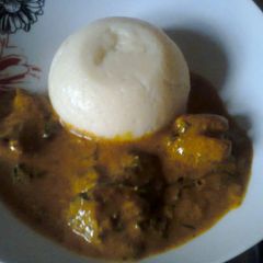A picture of Groundnut Soup.