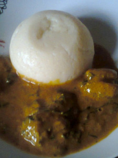 A picture of Groundnut Soup.