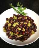 Alubia roja con chorizo a las hierbas aromáticas