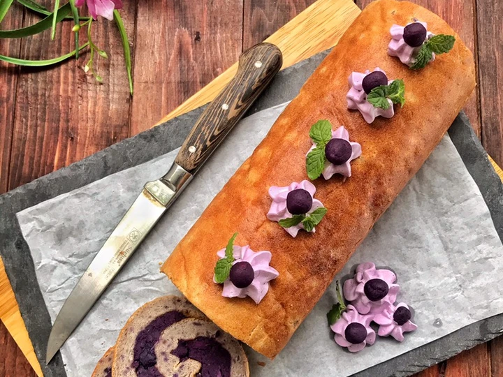Cara Mudah Menyiapkan Resep Roll Cake Ubi Ungu yang Enak Banget Anti Ribet, Mantap Sekali
