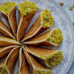 A picture of Qatayef, a delicious Middle Eastern dessert Recipe.