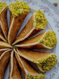 A picture of Qatayef, a delicious Middle Eastern dessert Recipe.