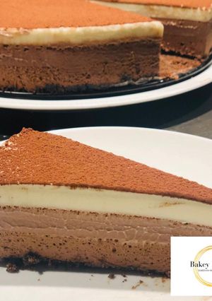 A picture of Triple Chocolate Mousse Cake - Bakey Beha.