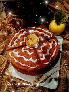 عکسی از دستور کیک پای سیب