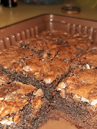 Langkah Gampang Membikin Resep Fudgy Brownies Shiny Crack yang Sempurna Anti Ribet, Menggugah Selera