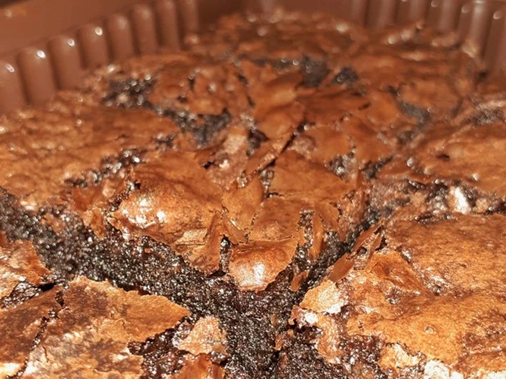 Langkah Gampang Membikin Resep Fudgy Brownies Shiny Crack yang Sempurna Anti Ribet, Menggugah Selera