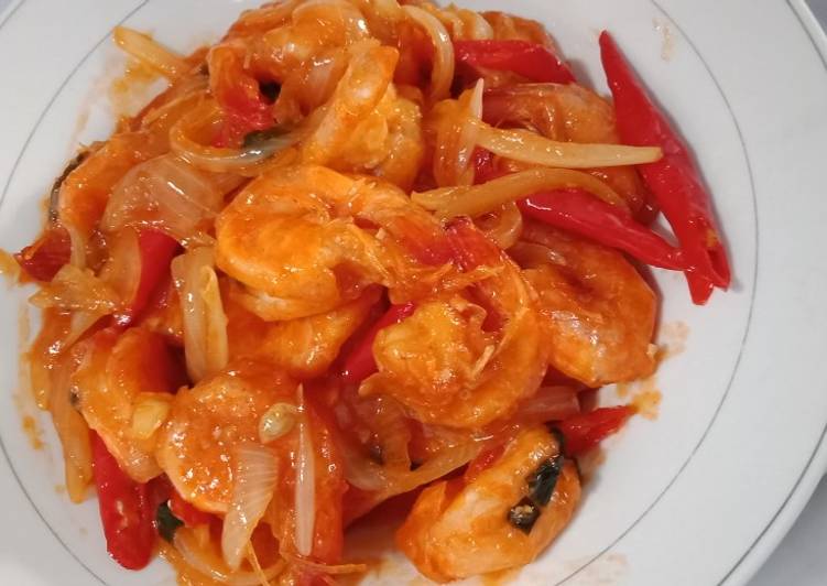 Resep Udang asam pedas :)) Anti Gagal