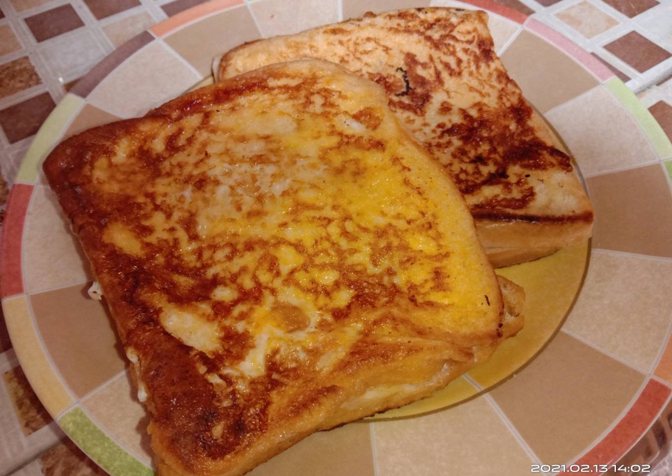 French Toast dengan Dadiah (Yogurt ala minang)