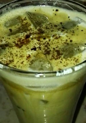 صورة لوصفة طريقة عمل لاتيه البارد☕
