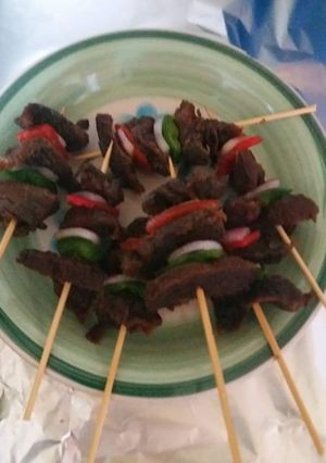 A picture of Beef Kebabs.