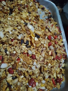 Una foto de Granola de avena y coco