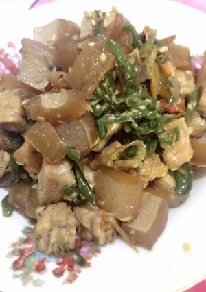 Foto resep Kikil tempe kecap cabe ijo
