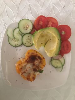 Una foto de Ají relleno con pollo
