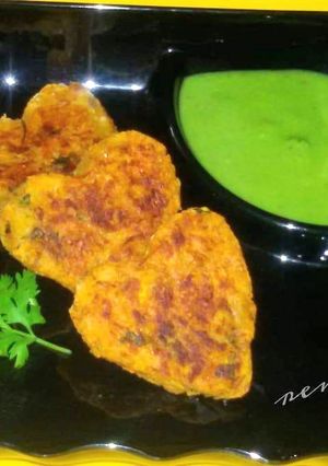 A picture of Falahari Pumpkin Cutlets.