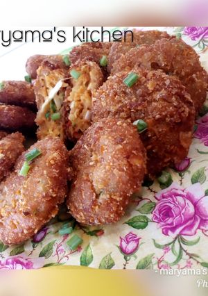 A picture of White yam cutlet.