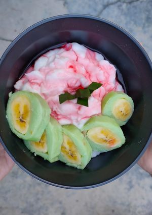 Foto resep Es Pisang Ijo