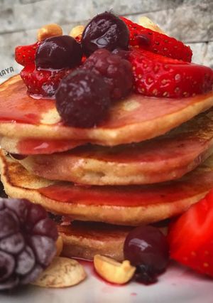 Una foto de Pancakes sin tacc! Ig:@cocinacaseraya