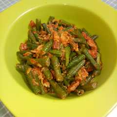 Oseng kacang panjang, tempe teri pedas রেসিপির প্রধান ছবি