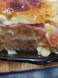 Milhoja de Zucchini jamón y queso
