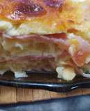 Milhoja de Zucchini jamón y queso