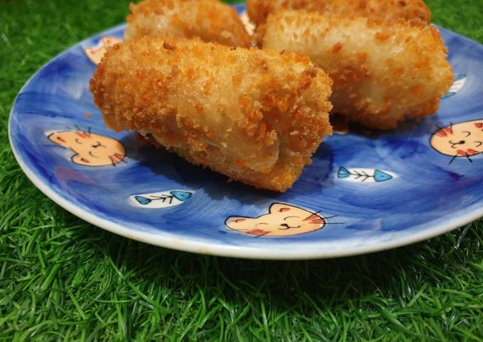 Resep Risoles roti tawar isi mayo, Enak