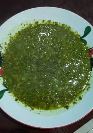 Foto resep Daun ubi tumbuk simple