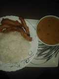 Daal chawal aur keri k pakorey