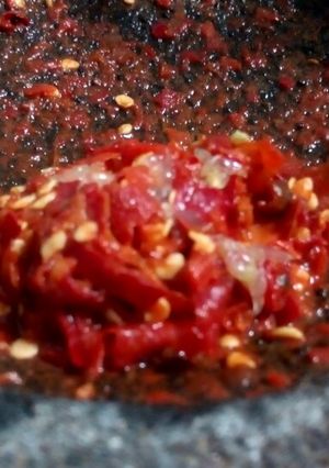 Foto resep Sambel terasi mentah
