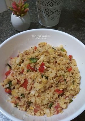 Foto resep Spicy Fried Couscous with Chia Seed