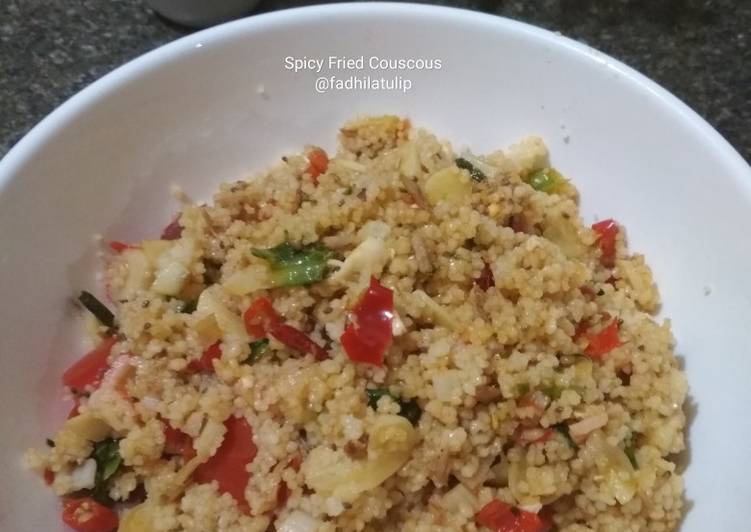 Spicy Fried Couscous with Chia Seed
