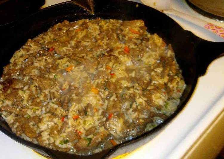 Recipe of Perfect Steak Rice Veggies