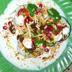 A picture of Dahi Bhalla.
