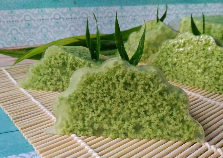 Proses Menyiapkan Puding Lumut Creamy yang Lezat Sekali