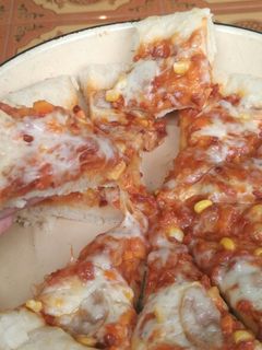 Foto resep Pizza homemade saos bolognese (super empuk)