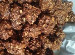 Foto resep Kue kacang coklat (beng-beng)