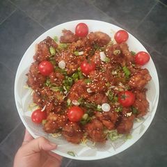 A picture of Korean style sauce for Karaage.