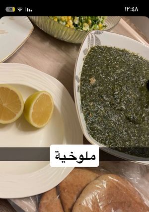 صورة لوصفة ملوخية 🍃