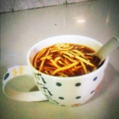 A picture of Homemade manchow soup.