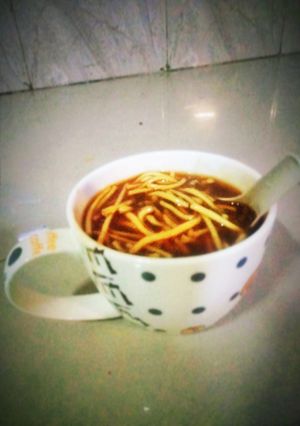 A picture of Homemade manchow soup.
