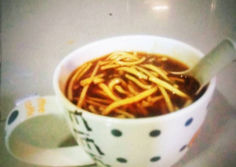 Homemade manchow soup