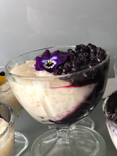 Áfonya zselés tápiókapuding recept fotója