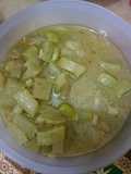 Sayur labu air (kukuk) plus pete tanpa santan