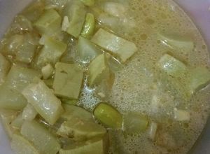 Foto resep Sayur labu air (kukuk) plus pete tanpa santan